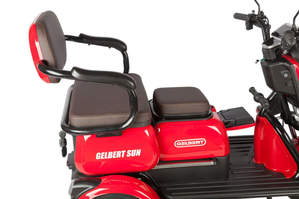 Пассажирский электротрицикл Rutrike (Рутрайк) Gelbert Sun 48V/60V 650Вт | Мототека
